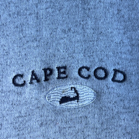 Cuffys Sweater Adult Medium Gray Plaid Whale Cape Cod Full Zip Sweatshirt - Picture 4 of 10